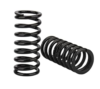 Black Compression Springs O.D. 1.7" X I.D. 1.25" X Length 3.9"  218 Gauge 1/4" Coil Wire - 163 lbs/Inch
