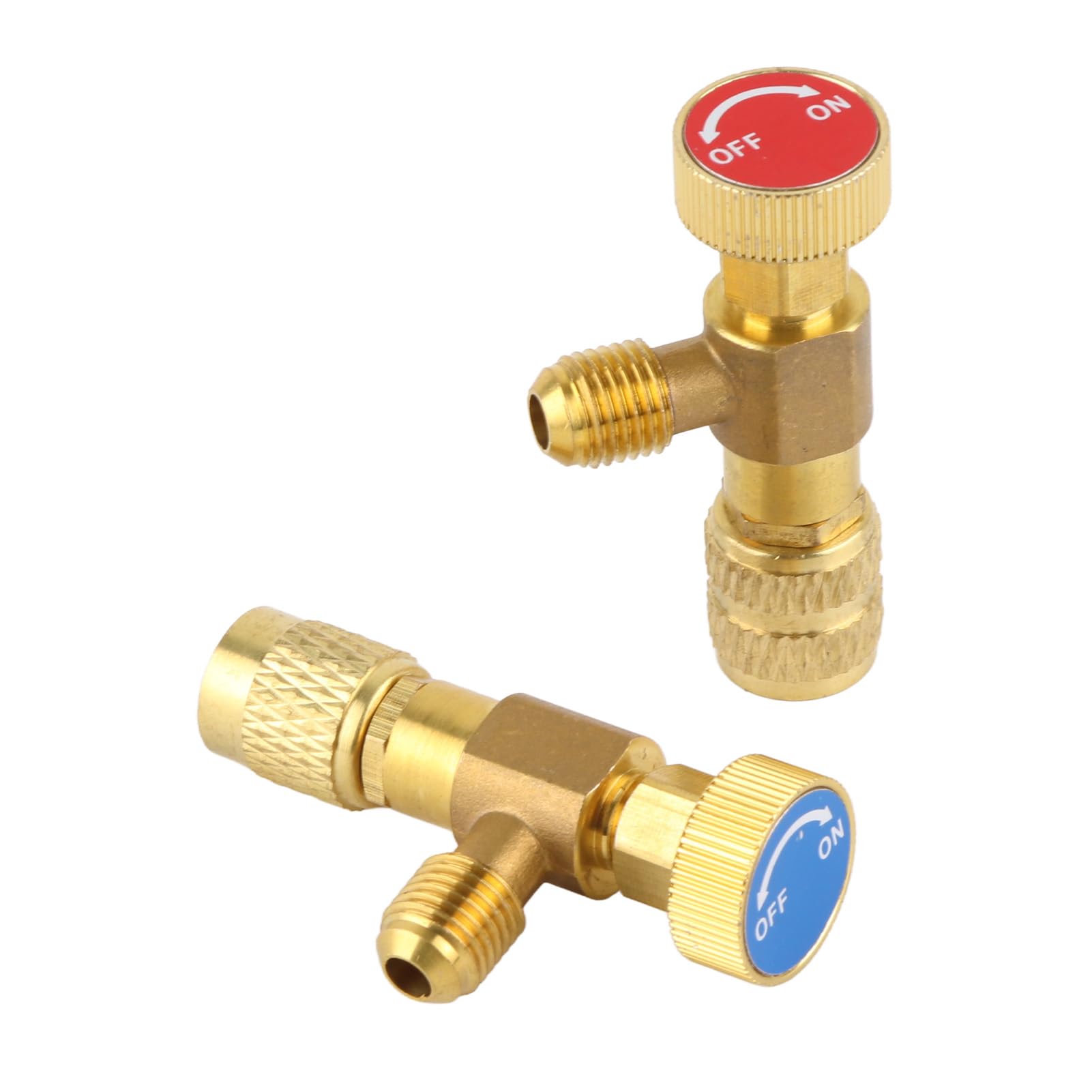 Adattatore di Sicurezza per Refrigerante R22 R410A /4" SAE Valvola Liquida per Ricarica Condizionata Compatibile con Sistemi di Condizionamento E Manutenzione Strumenti per Fluido Refrigerante