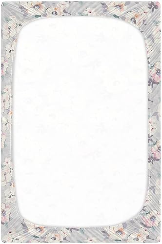 Miniatura 2 de Flower Crib Sheets - Stretchy Fitted Crib Sheets for Boys Girls, Unisex Cozy Baby Crib Sheet 28 x 52 x 9 Inches