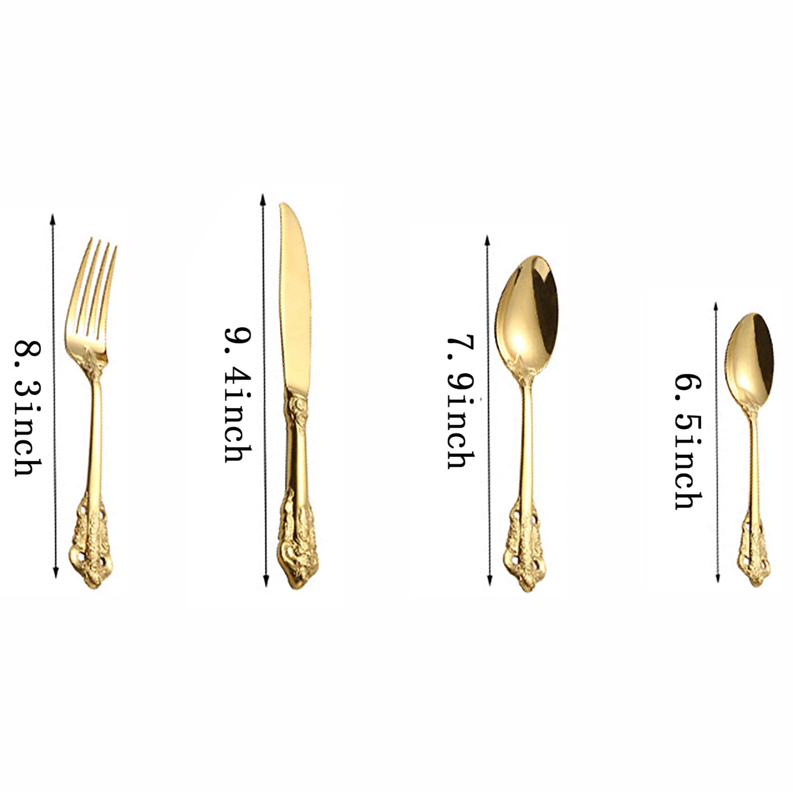 Amazon.co.jp: ゴールドシルバーウェアセット 18/10ステンレススチール