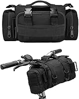 Vista 8 de BraveHawk OUTDOORS Bolsa para Manillar de Bicicleta, Bolsa Táctica Multiuso de Cintura de Nylon Oxford 900D Resistente al Agua MOLLE para Ciclismo