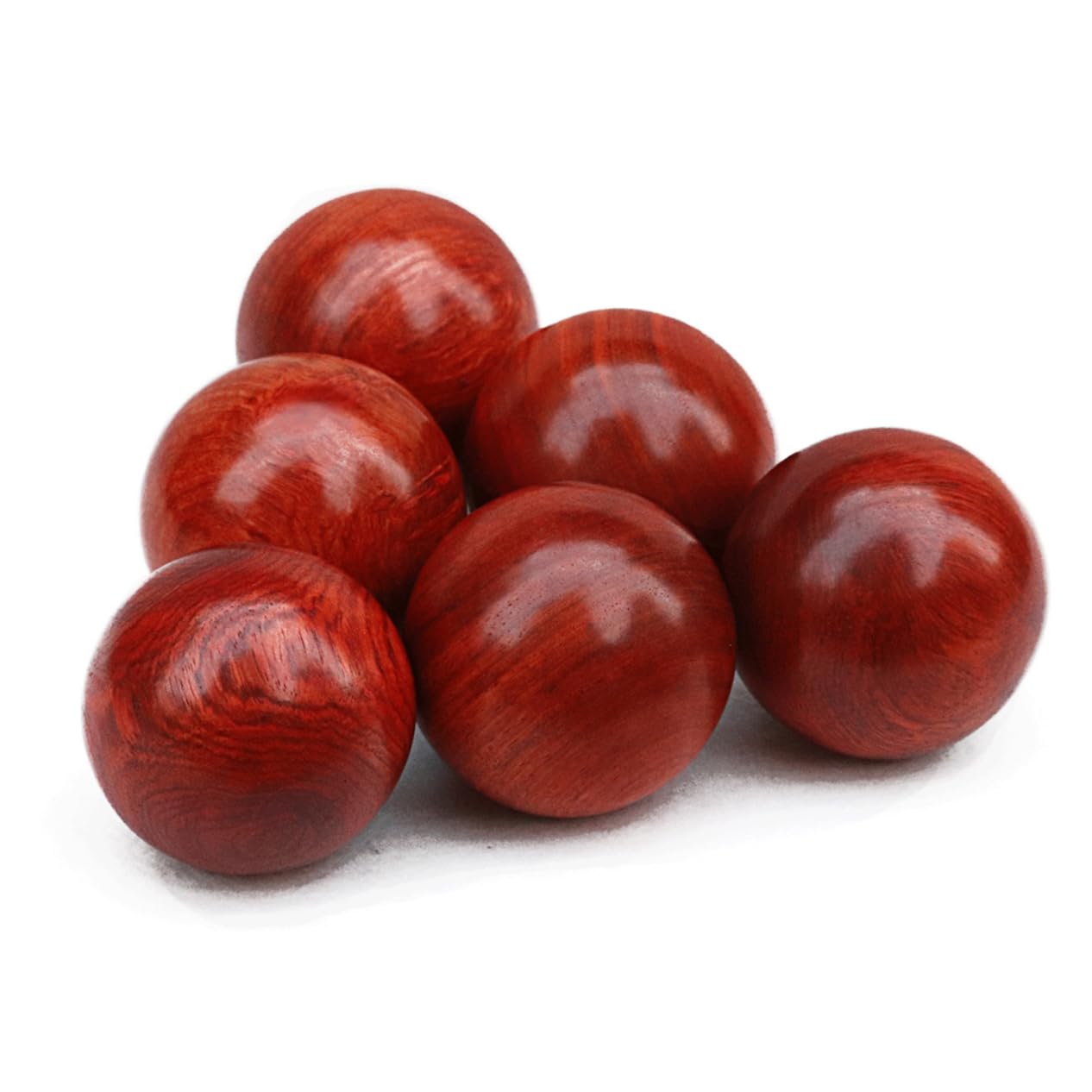BCOATH 2pcs Rosewood Hand Massage Balls Rose Massage Balls for Hands Message for Blood Circulation and Relaxation
