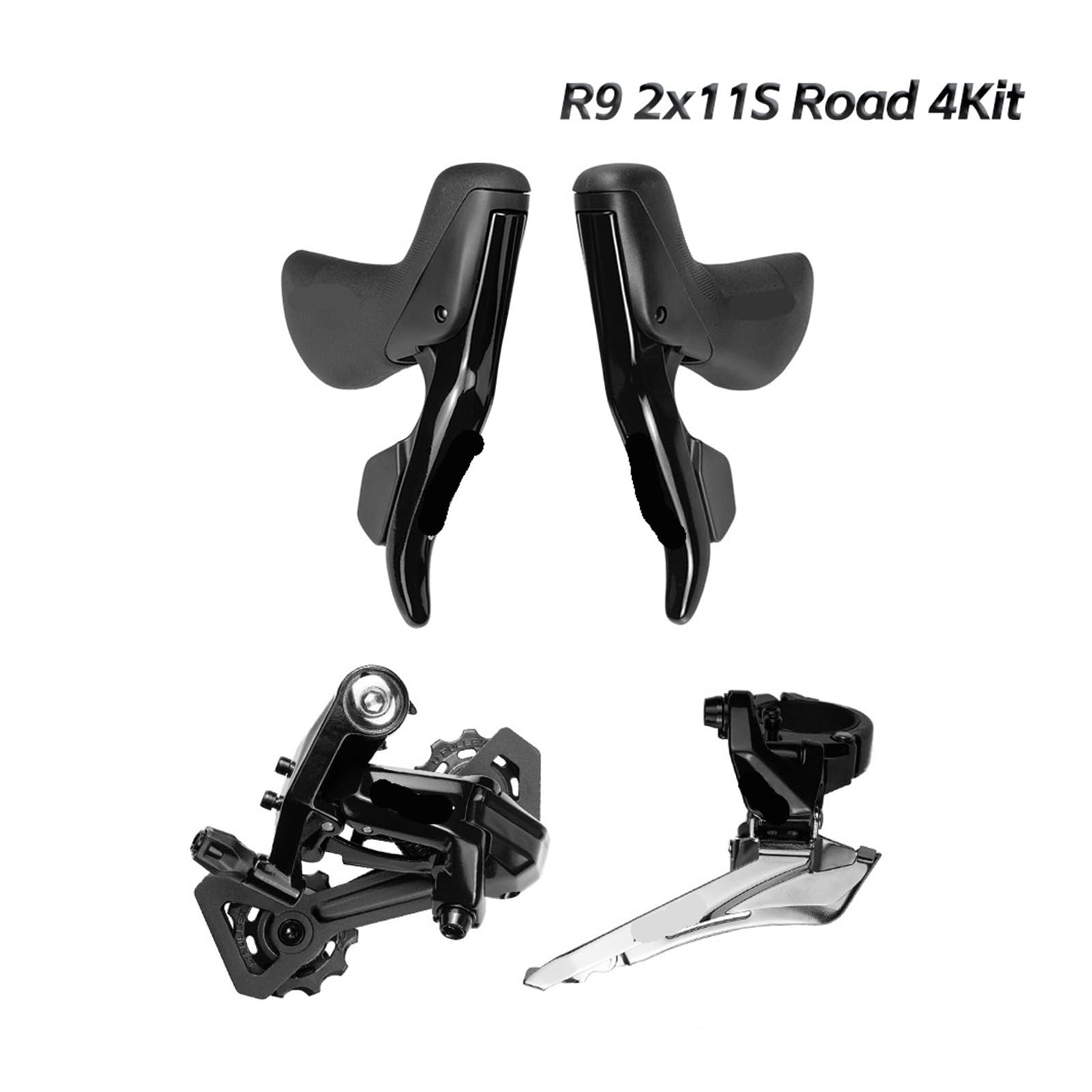 Deragliatore posteriore anteriore con cambio da strada R9 2x11S | Kit trasmissione for la sostituzione della trasmissione di biciclette da strada