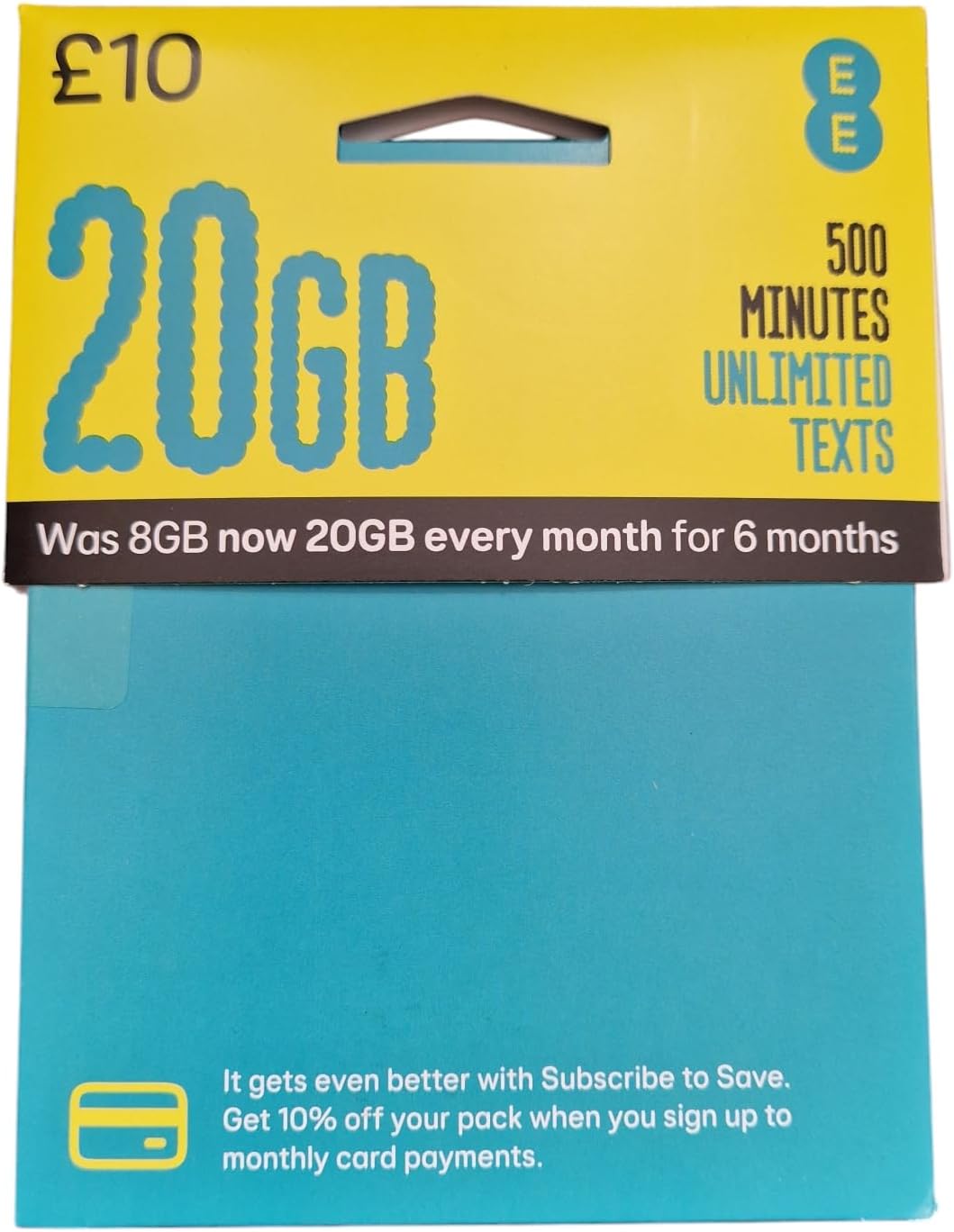 NEW PAY AS YOU GO EE NETWORK TRIPLE SIM CARD FOR IPHONE 5,6,6PLUS,7,S6,S7