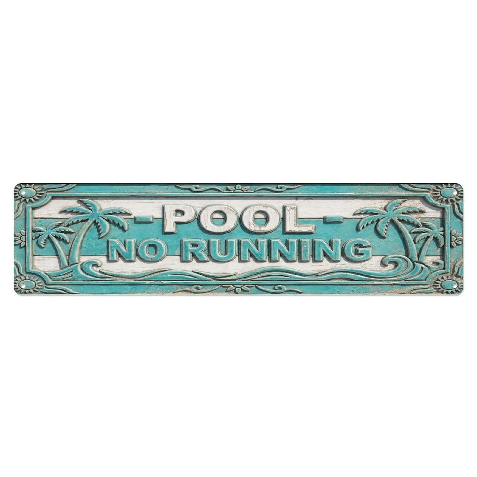 Metal Tin Sign Pool Splash Swim Pool