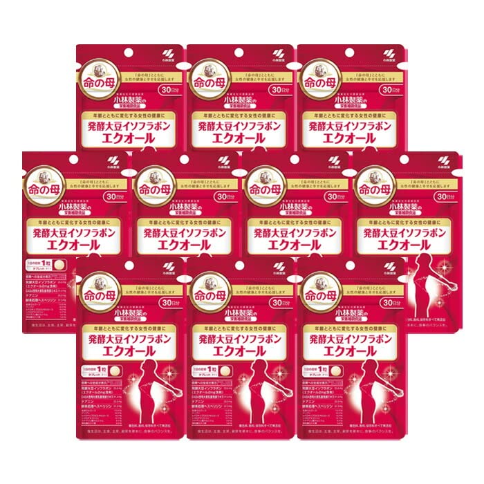 Amazon | 命の母 発酵 大豆 イソフラボン エクオール 30日分 30粒 10点 