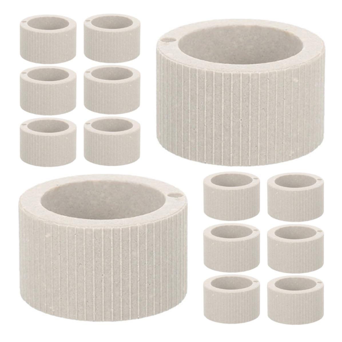 SHINEOFI 30 Unidades Anillos Fijos de Cerámica para Vegetación Base Estable y Amplia Compatibilidad, Ideales para Ambientación y Fijación en Peceras de Agua No Salada