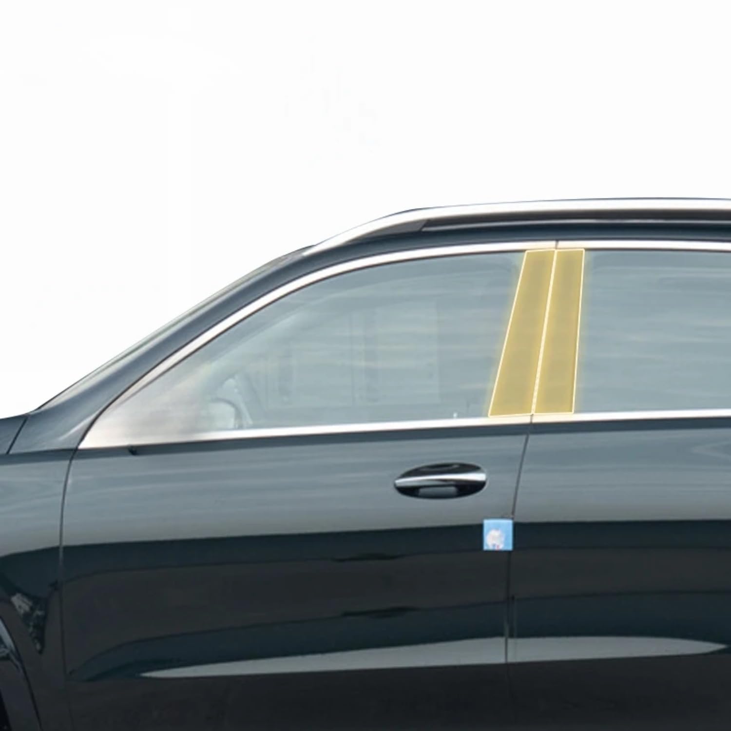 Pellicola protettiva PPF per carrozzeria auto B C, pellicola protettiva in TPU trasparente, pellicola protettiva PPF, per Mercedes Benz GLE W166 24-2025 (fibra di carbonio)