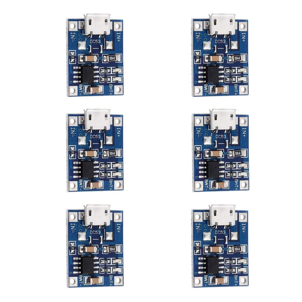 20PCS 18650 TP4056 Lithium Battery Charging Board Micro USB Charger Module 5V 1A with Overcharge Over-Discharge Protection
