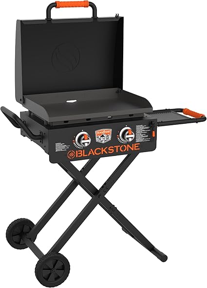 Blackstone 2350 On-the-Go 22” Omnivore Flex-Fold Griddle with Locking Hood,