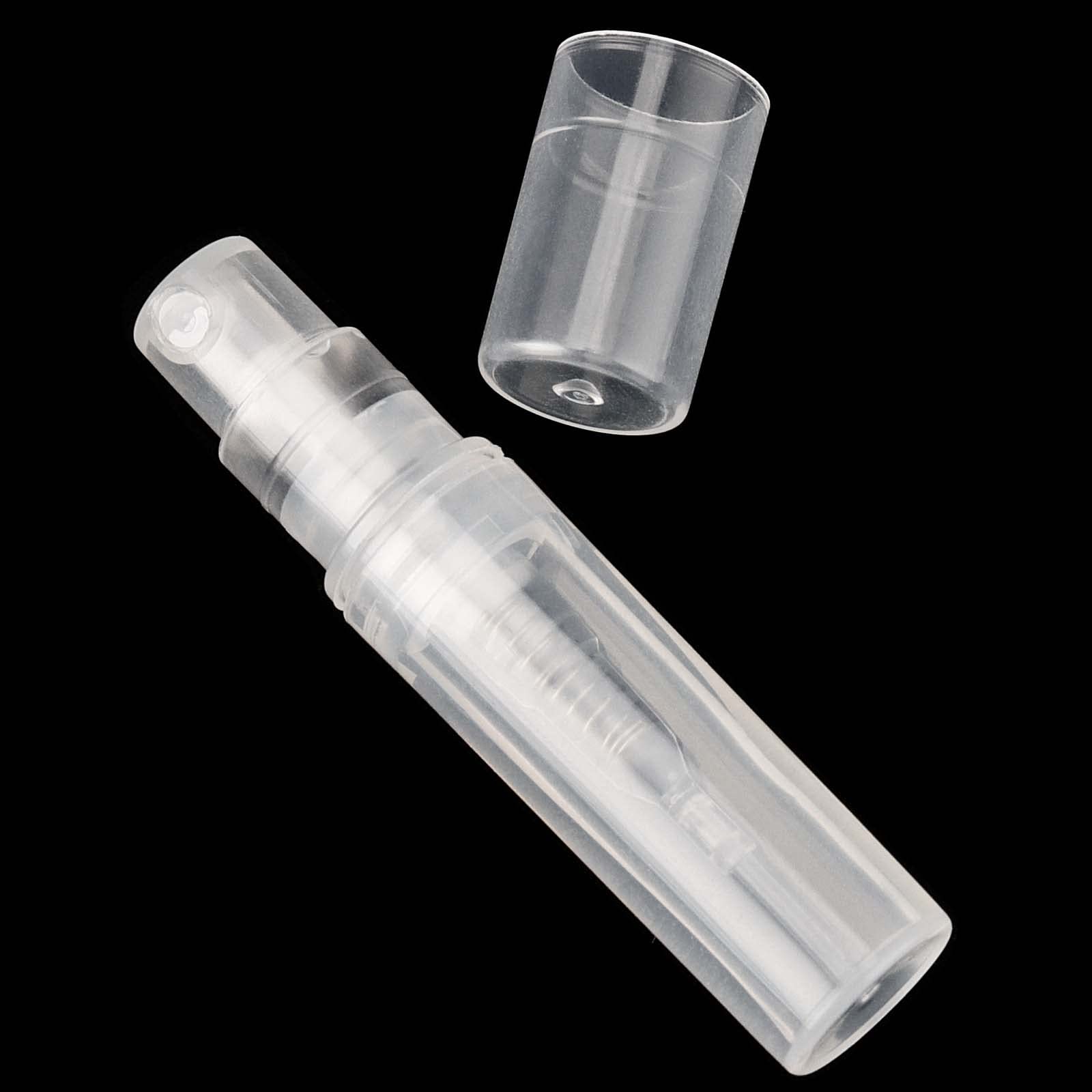 120 botellas de spray de muestra de 2 ml, botellas vacías de muestra de perfume, botella atomizadora para perfume, maquillaje, gimnasios y viajes cortos, transparente