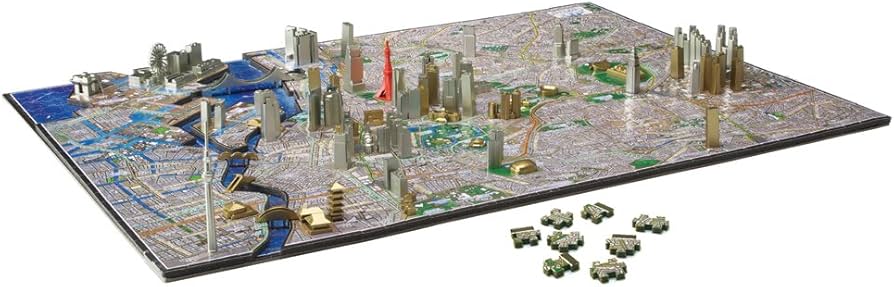 Amazon.co.jp: 1400ピース ジグソーパズル 4D CITY SCAPE TIME PUZZLE