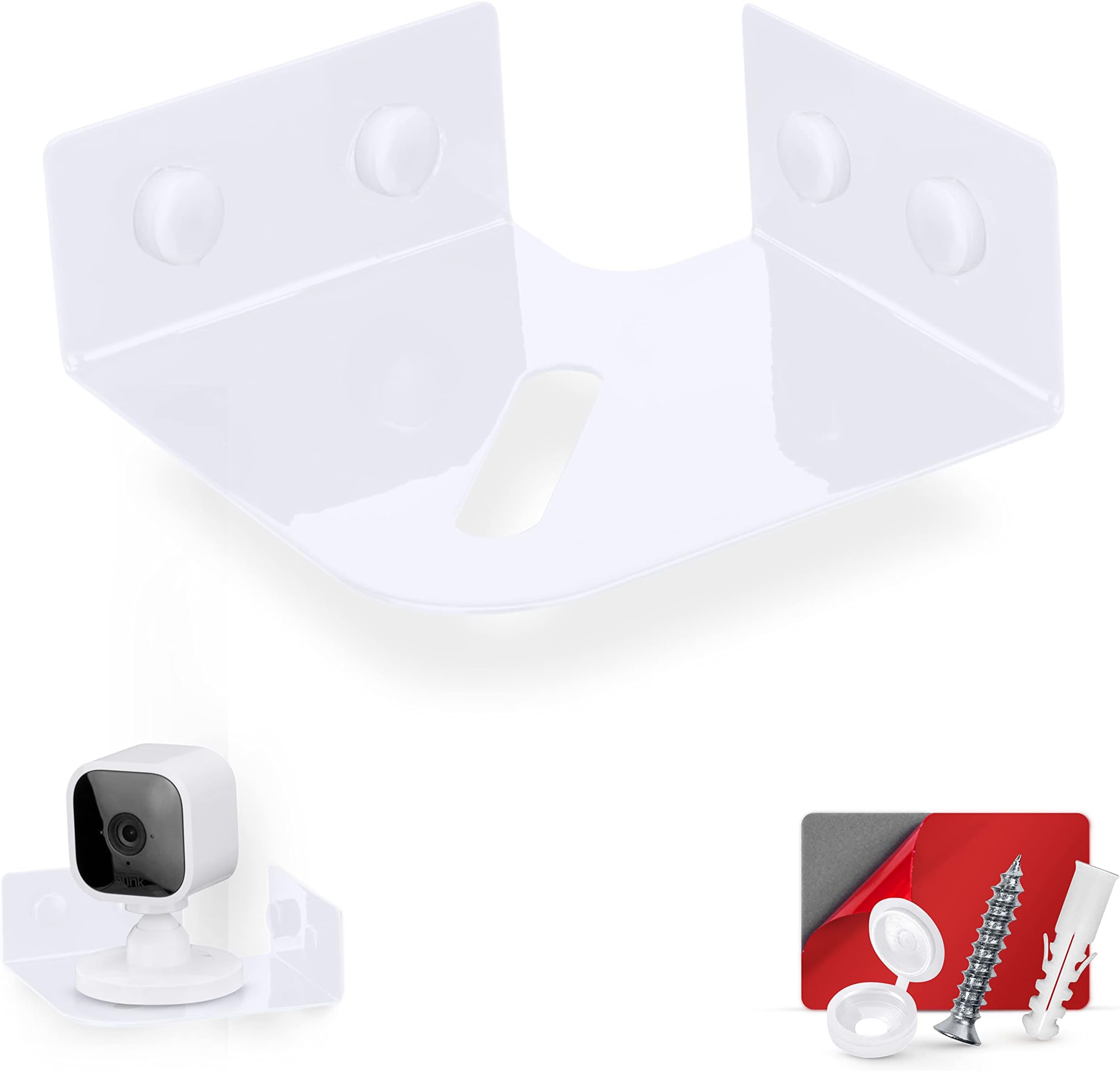 Cosmos 2 Pcs Acrylic Wall Mount Floating Corner Shelves