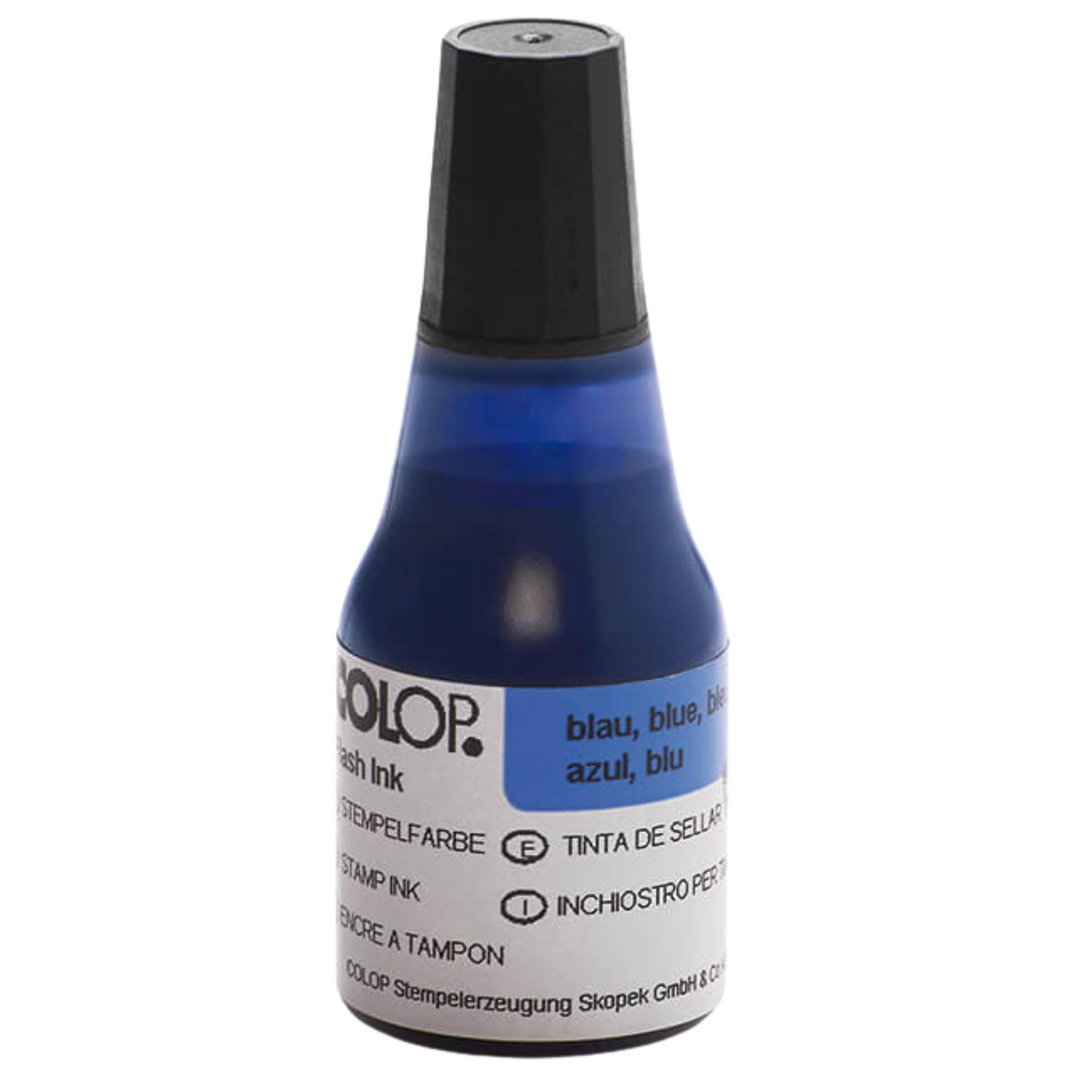 COLOP EOS Ink Blue - 25ml | 146961 | Refresher Ink for COLOP EOS Stamp | Motivation Stamp Refil Ink