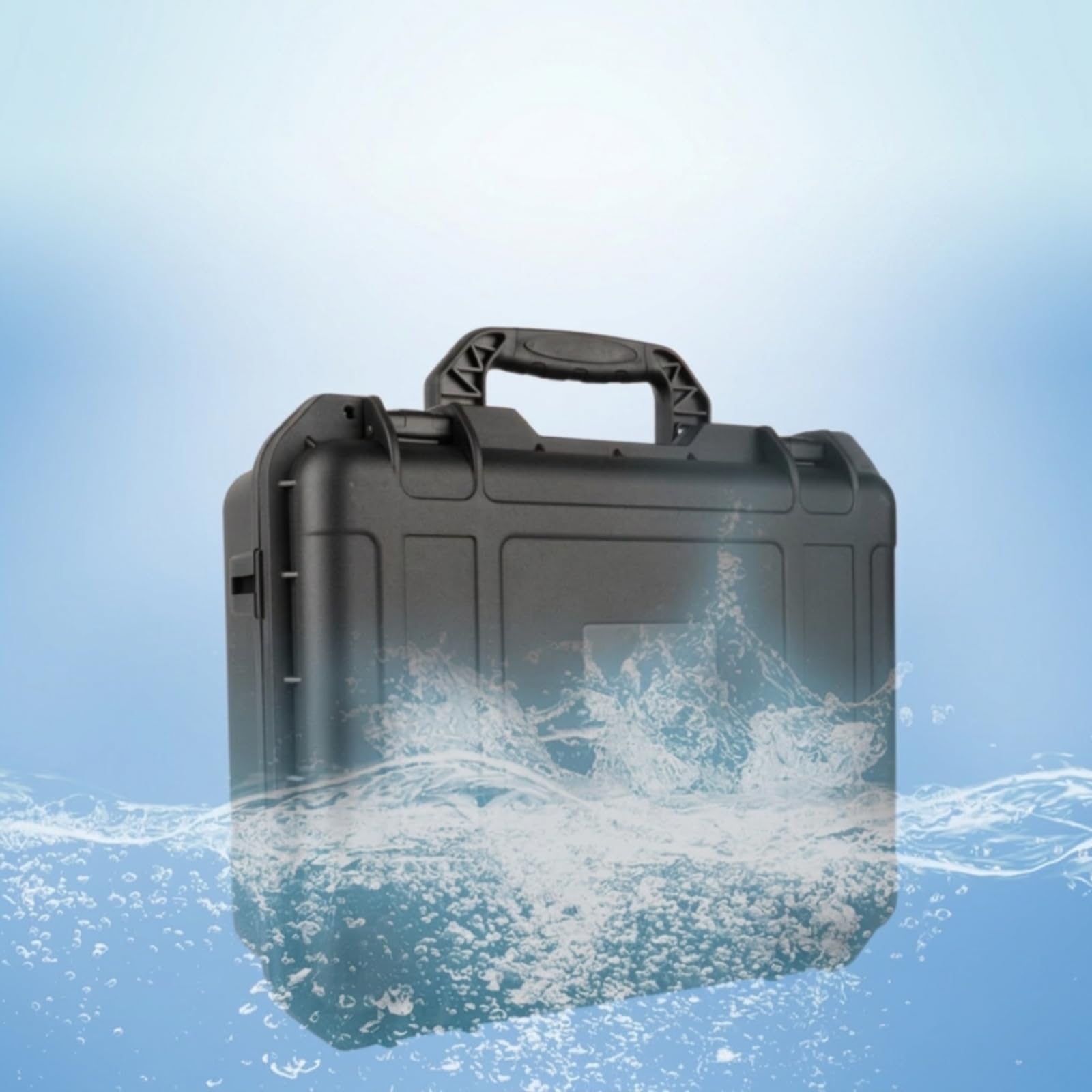 Custodia Impermeabile Valigetta Rigida Scatola Protettiva Contenitore Antishock in PP con Scocca Resistente E Angoli Arrotondati Interno Modulabile