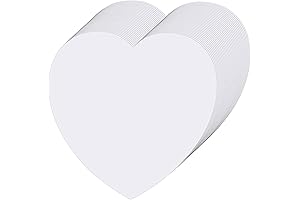 MixTeach Large Heart Cutouts for Creativity and Education