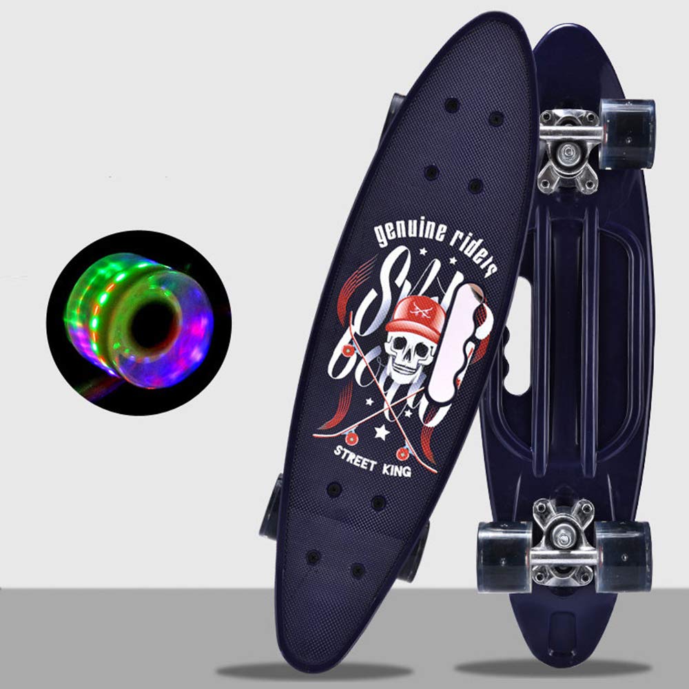 Penny Board, Skateboard For Beginners Kids, 22 Inch, Led Light Up Wheels