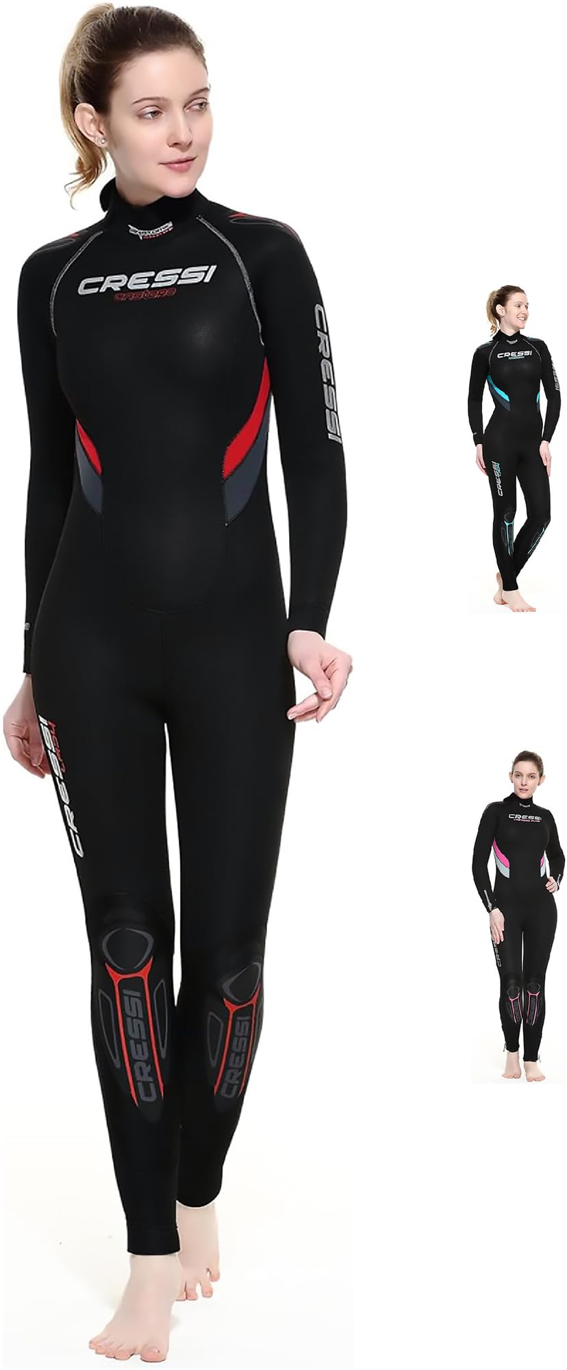 Cressi Castoro Lady Monopiece Wetsuit - Traje Buceo de Una Pieza para Mujer