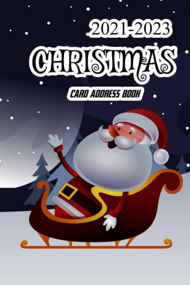 Christmas card record december inside Amazon.com: christmas card record book