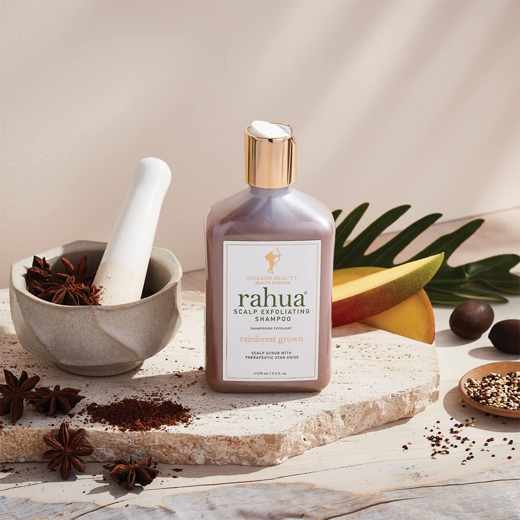 Rahua Scalp Exfoliating Shampoo Refill, Vegan, Gently Cleanses Scalp & Removes Buildup, Botanical Formula w/Star Anise, Organic Mango & Passion Fruit, Cruelty Free, Paraben & Sulfate Free, 9.3 Fl Oz