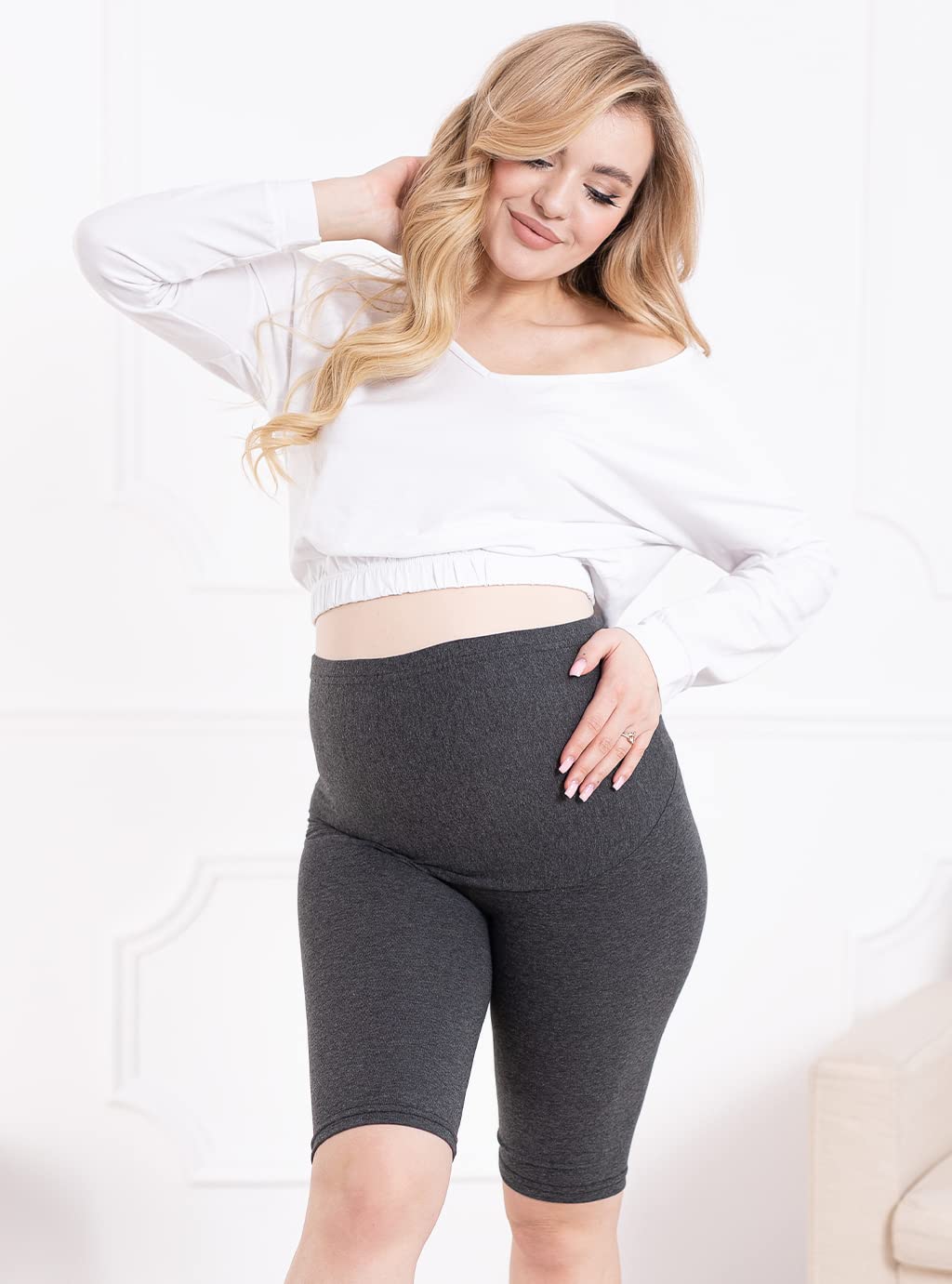 Formommy - Damskie Legginsy 1/3 Ciążowe Kolarki wyprodukowane w UE