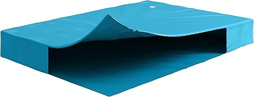 The Bedroom Store Free-Flow - Colchón de movimiento completo, vejiga de cama de agua dura con esquinas reforzadas, vinilo liso de 0.5 fl oz (Queen