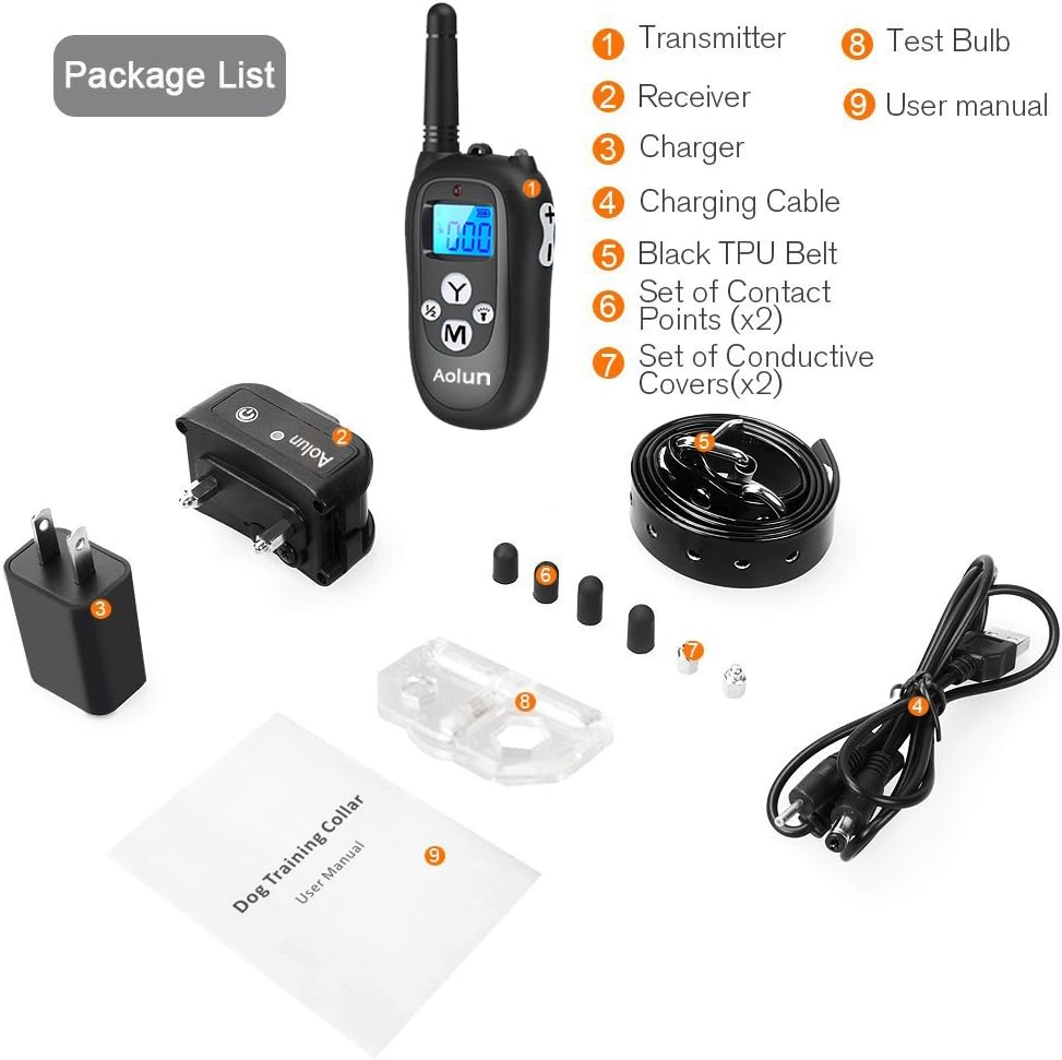 aolun dog training collar