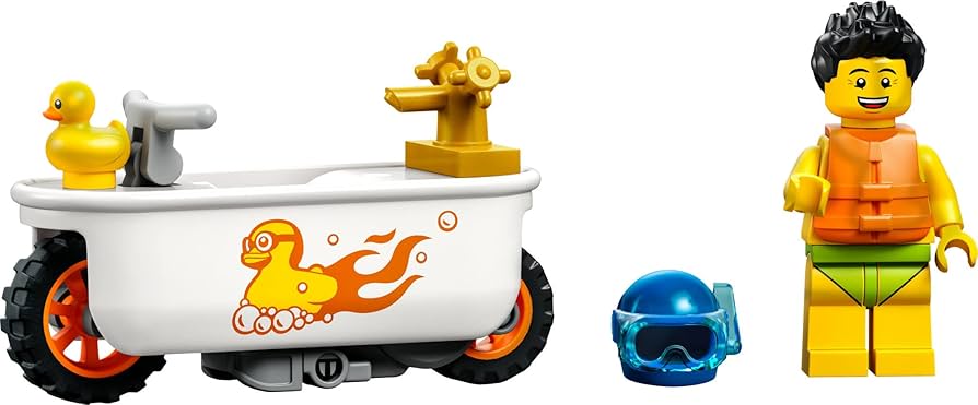 Amazon.com: LEGO City Stuntz Bathtub Stunt Bike 60333