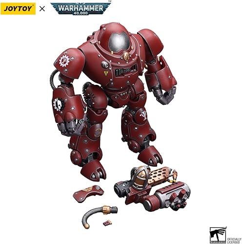 Vista 6 de JOYTOY Warhammer 40K 1/18 Adeptus Mechanicus Kastelan Robot con Combustor Incendine 9.45in Altura Joy Toy Modelos Robot Kastelan