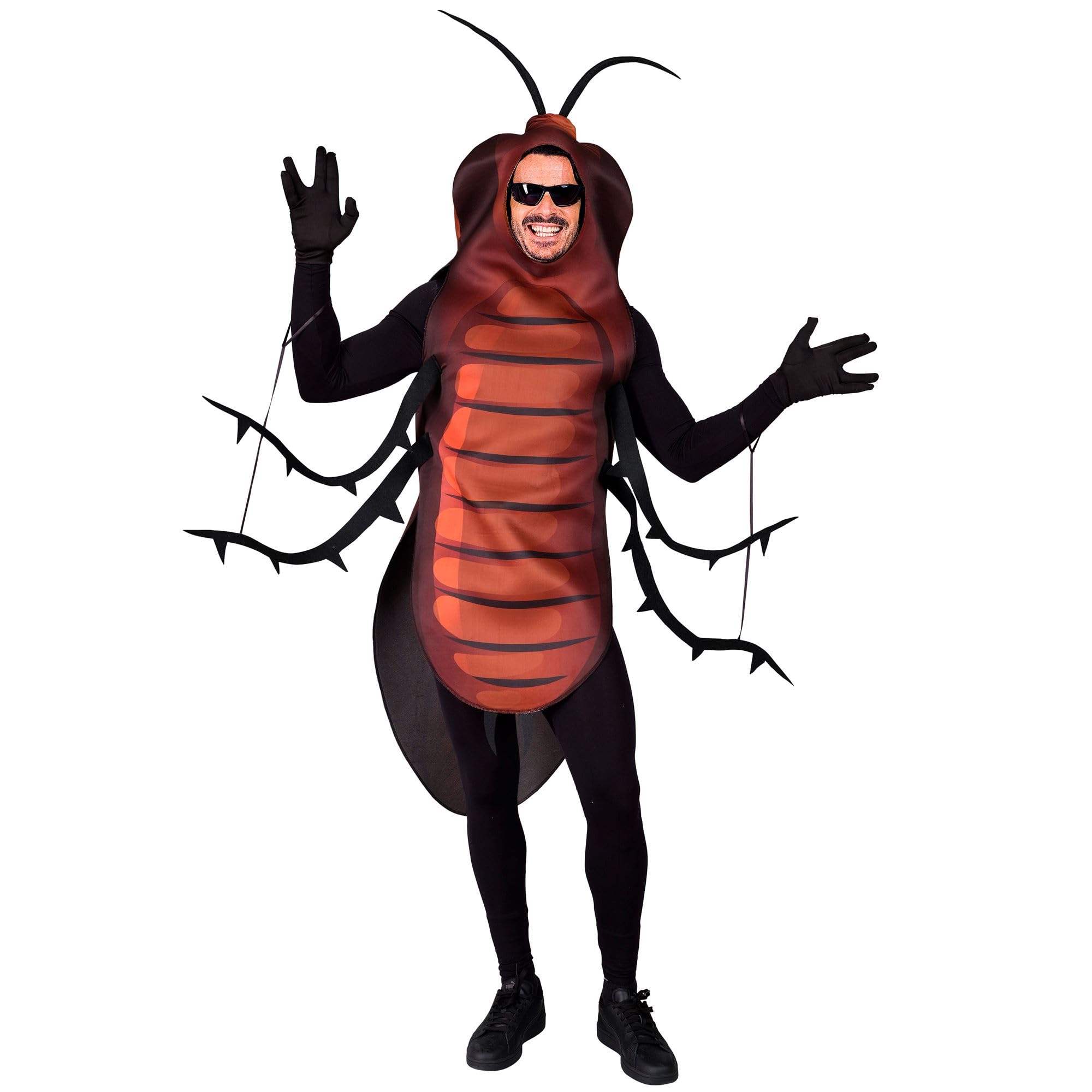 W WIDMANN MILANO Party Fashion - Cockroach Costume, Jumpsuit, Animal Costume, Fancy Dress, Halloween, Carnival - Image 2
