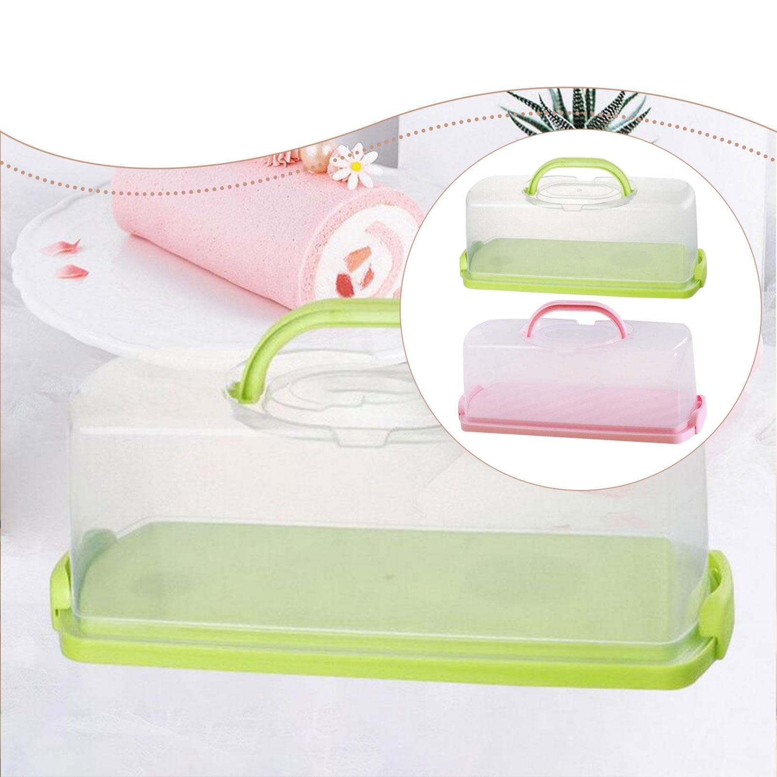 rockible 2 Cajas Rectangulares, Recipientes para Guardar Pasteles, Ideales para Graduaciones.
