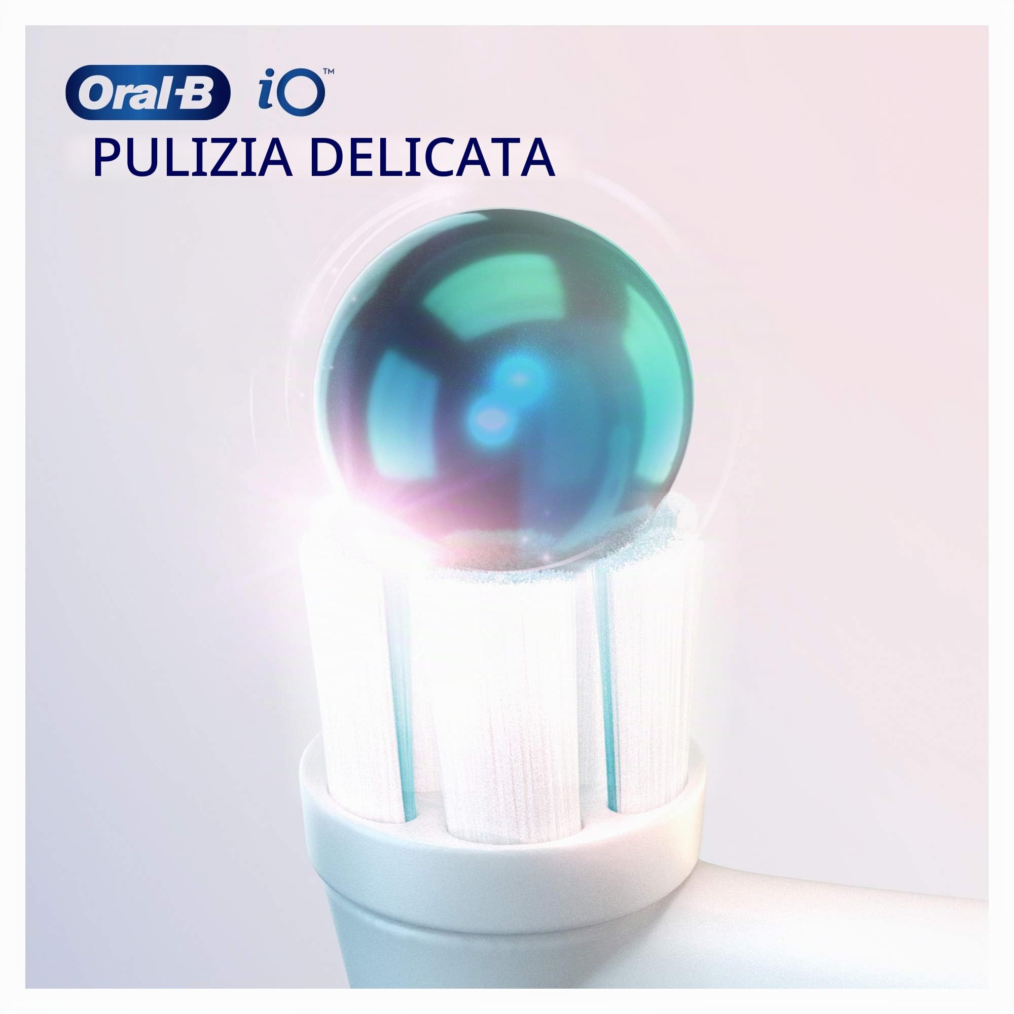 Oral-B iO - Set di 4 testine per spazzolini elettrici per pulizia delicata, per spazzolini Oral-B