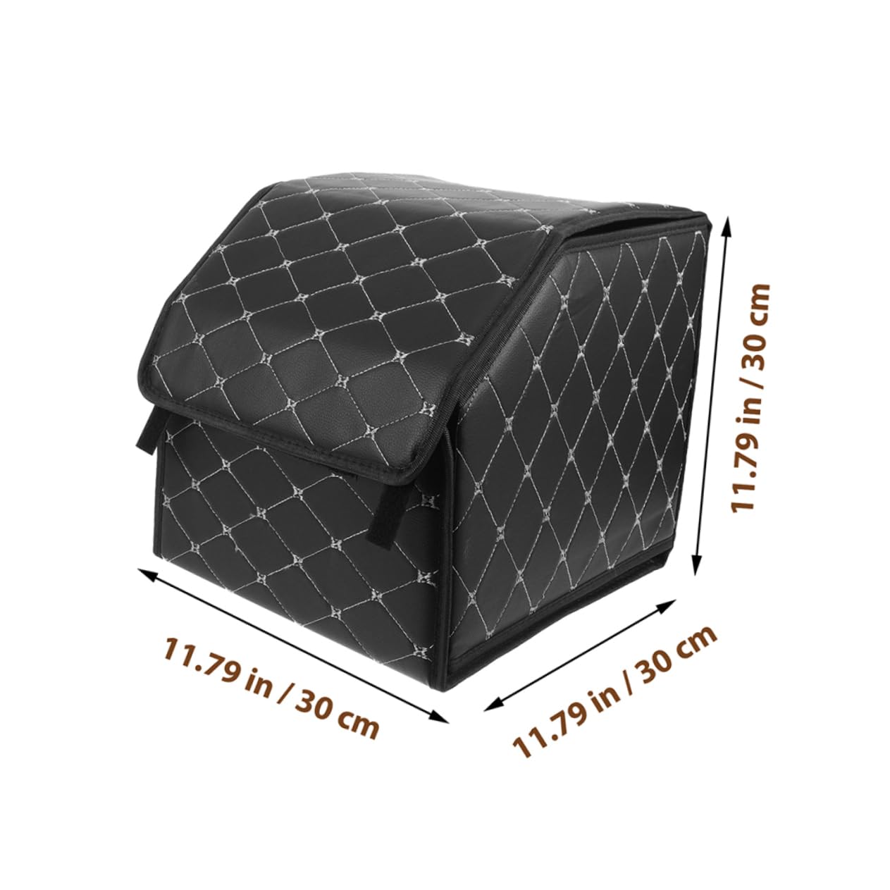Organizer Baule Auto Pieghevole 2 Pezzi in Pu Nero | Box Salvaspazio, Pulizia Semplice e Rapido Inserimento, per Viaggi e Uso in Auto, 2pezzi