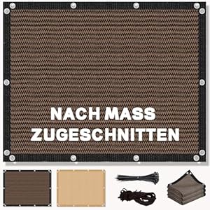 Haitaosy Markise Balkon Ohne Bohren 2.5x3.5M Braun