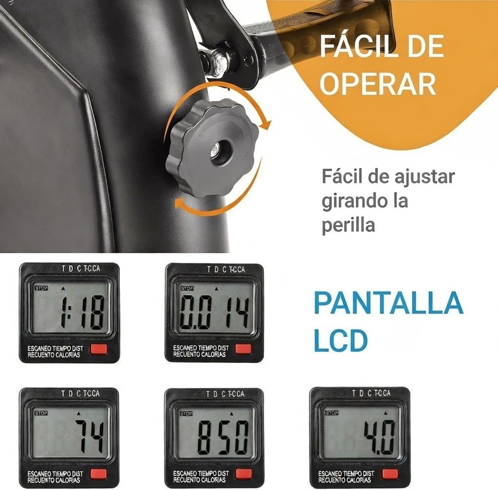 Pedales Estáticos Ejercicio, Mini Bicicleta Estática, Pedaleador Estático, Aparato de Ejercicio en Casa, Pedales Personas Mayores, Pedaleador para Ancianos, Pedalier
