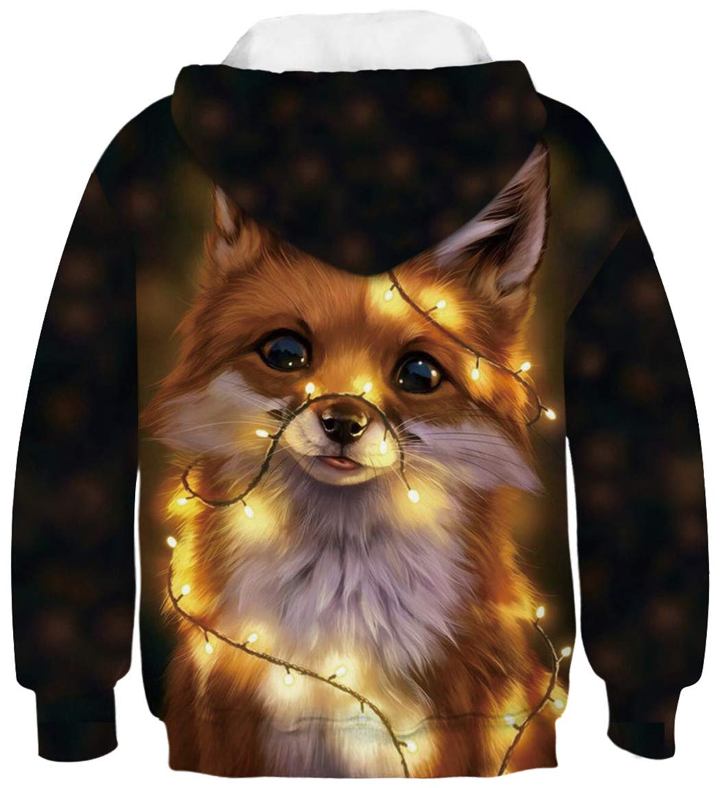 Ocean Plus Bambini Ragazzi Impronta Animale Felpa con Cappuccio 3D Giovane Maniche Lunghe Felpa Sweatshirt