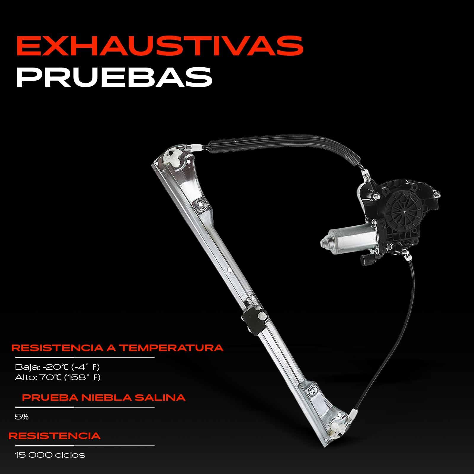 Frankberg Elevalunas con motor delantero izquierdo para Clio II BB CB Thalia I LB0/1/2 LB 4/5 puerta 1998-2019 8200169093
