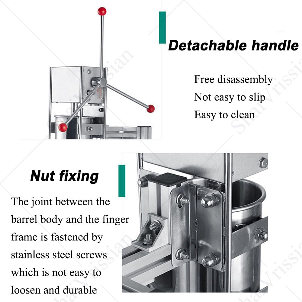 Machine à Churros Professionnelle Complète,Machine à Churros Latine,Version 3l/5l/7l,Construction Acier Inoxydable,Support en Forme L,pour Desserts Latins Et Beignets 3L