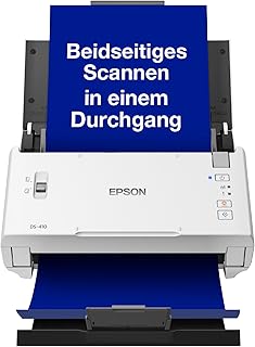 Epson WorkForce DS-410 Dokumentenscanner (Scanner, DIN A4, beidseitiges Scannen in einem Durchgang, 600dpi, USB 2.0)