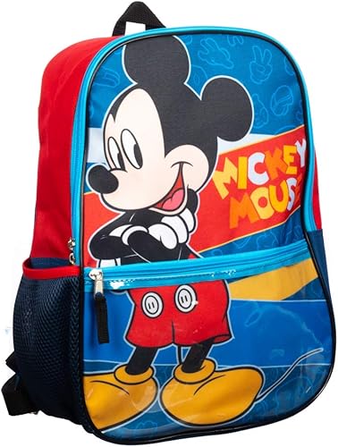 Miniatura 4 de Disney Mickey Mouse Character - Juego de mochila de 5 piezas con lonchera Mickey Mouse L