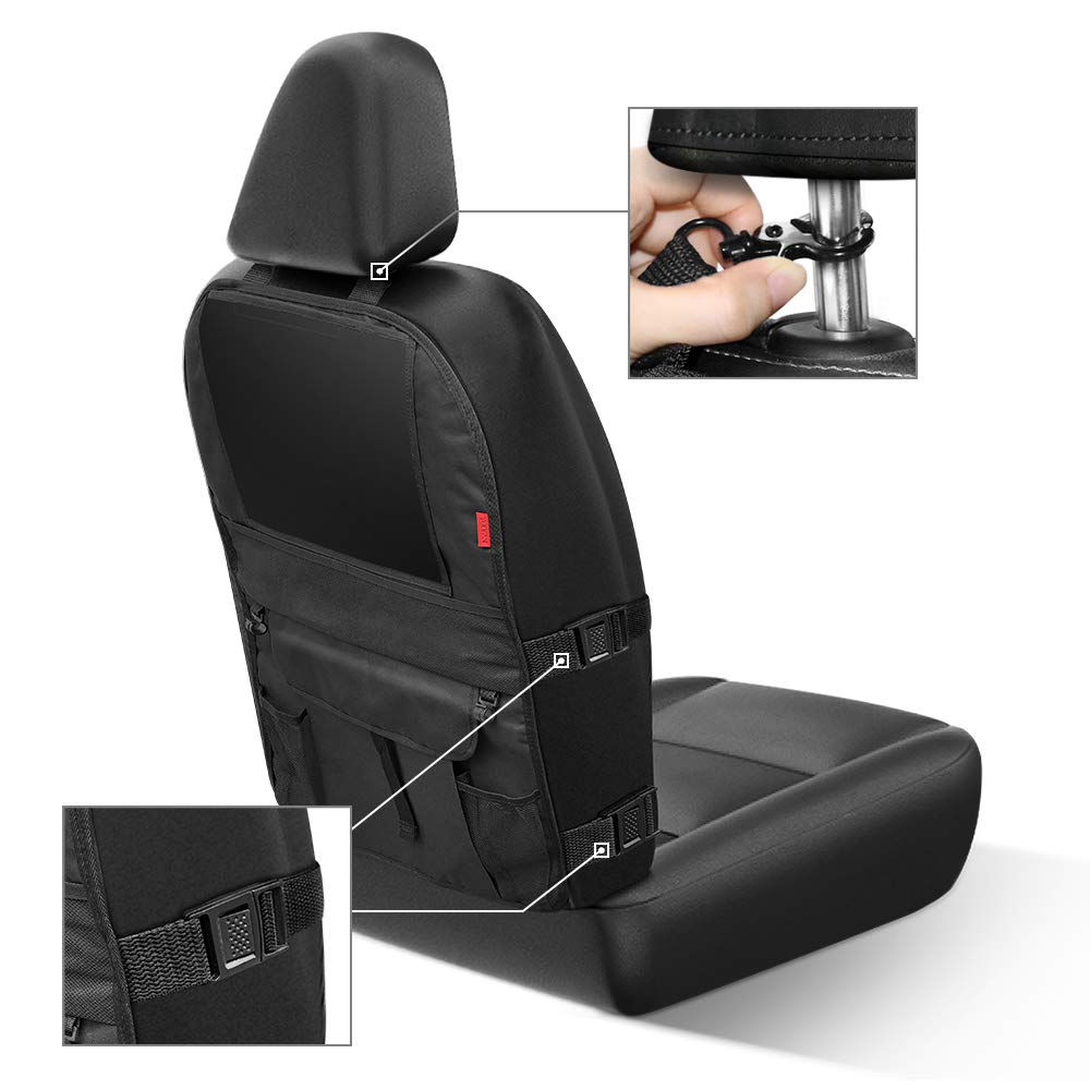 Protezione Sedile Auto YOOFAN 2 Pezzi - Impermeabile, Con Organizer E Supporto Tablet Per Bambini - Foto 6