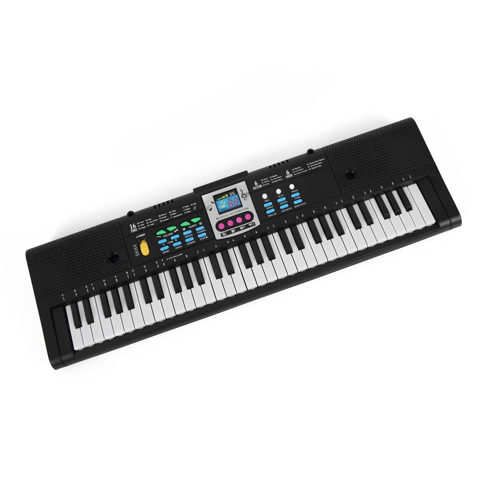 61-klawiszowa Klawiatura Elektroniczna Fortepian Instrument Muzyczny Dla Studentów Z Mikrofonem Przenośne Keyboardy Pianino