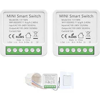 Alexa Light Switch Smart Light Switch WLAN Switch Module Pack of 2