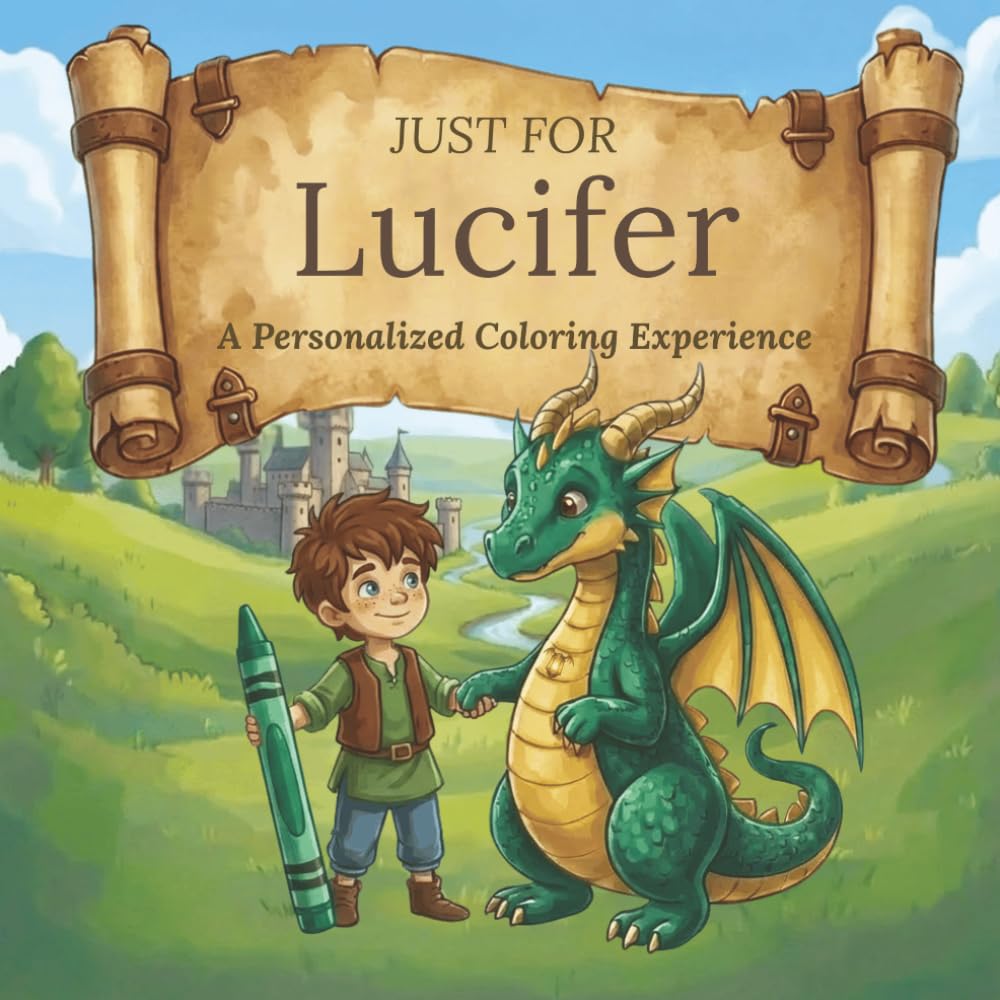 Just for Lucifer: A Personalized Coloring Experience: 50 total coloring pages | 28 coloring pages featuring Lucifer's name | 22 coloring pages themed for boys (Personalized Coloring Book Series)