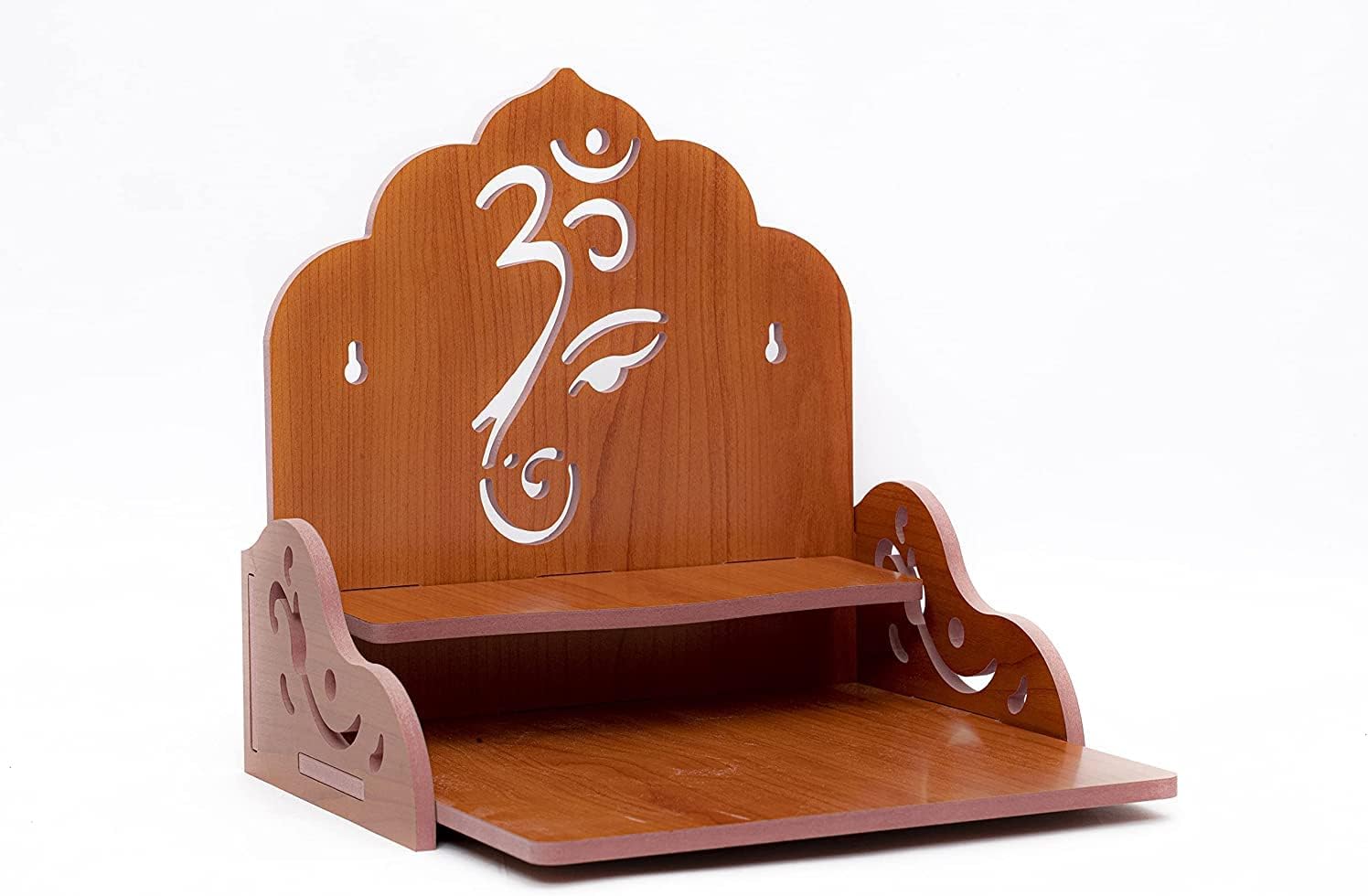 Buy SEASOL Wooden Wall Hanging Temple Mandir Ghar Singhasan Wood