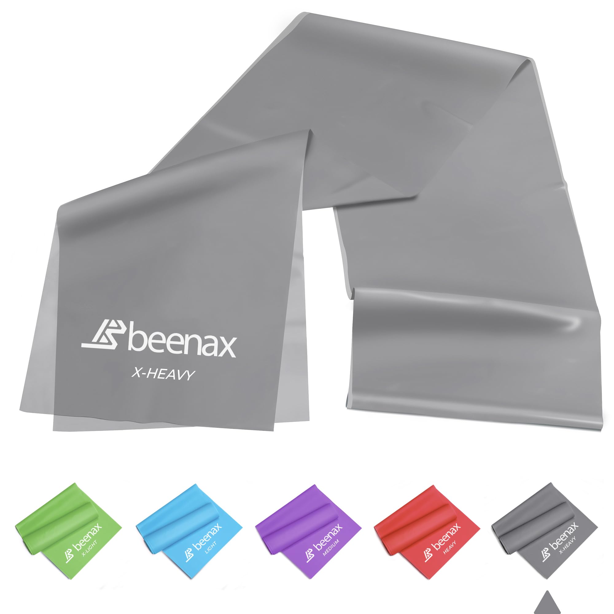 Beenax Resistance Band For Men & Women - Exercise Band to Build Muscle, Flexibility, Strength for Pilates, Yoga, Rehab, Stretching, Fitness, Gym, Physio, Strength Training and Workout โ image 1