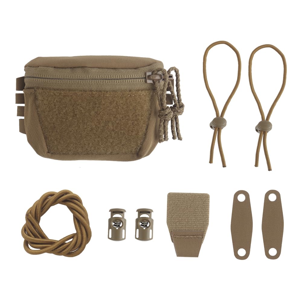 Tactical Helmet Battery Pouch for NVG, Camera, and Lights - Counter Weight Pouch with Cable Pass-Through Fit Airsoft Helmet