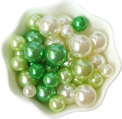 Miniatura 4 de 140 perlas para relleno de jarrón, cuentas de maquillaje para jarrón, cuentas de maquillaje para soporte de pinceles, cuentas redondas de perlas