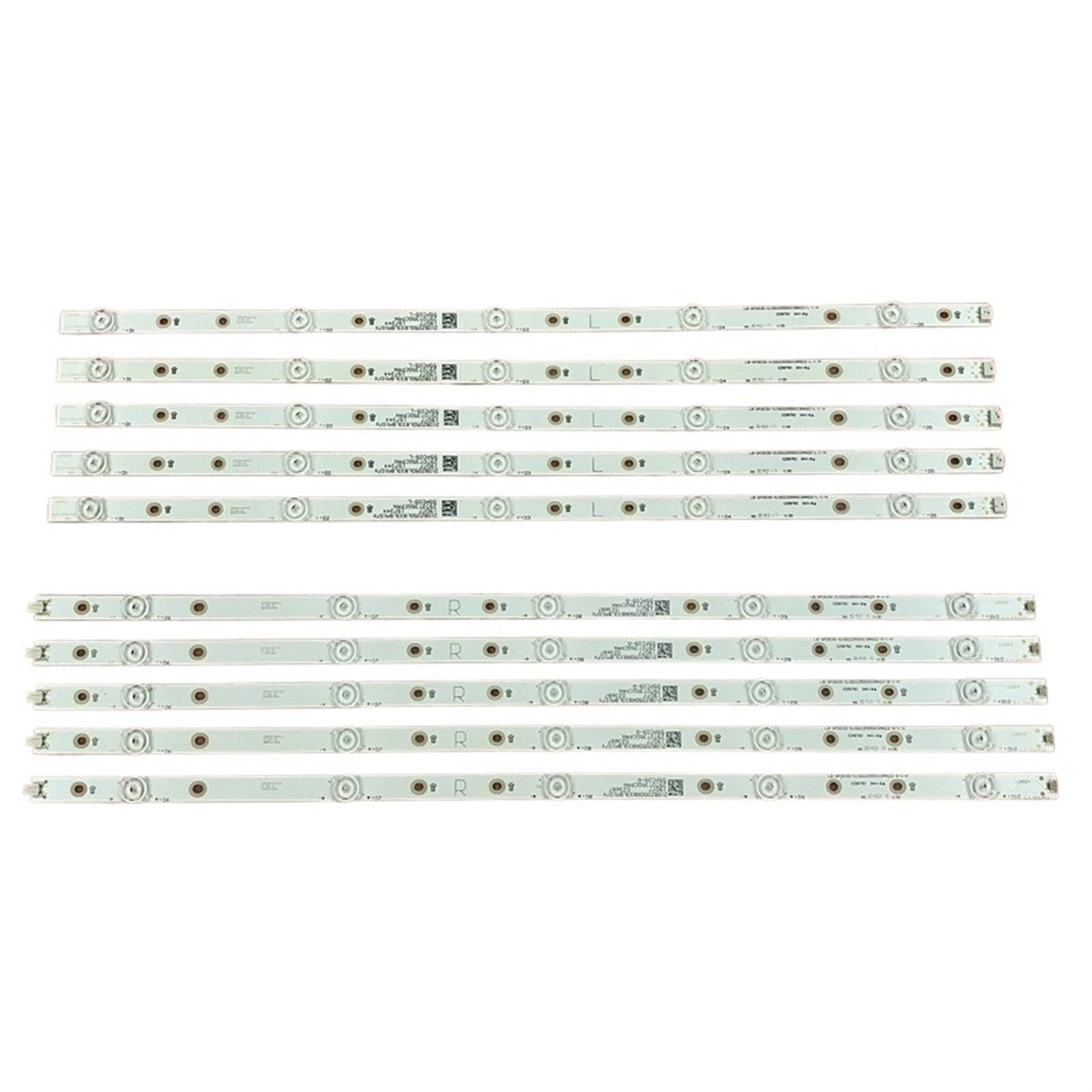 LED-Hintergrundbeleuchtungsleiste, 10 LEDs, kompatibel for 55PUS7855, 55PUS7805, 55PUS6454, 55PUS6804/12, 55PUS7334/12, 55PUS5670/12, 55PUS7354(Color:Kit 10pcs for 1 TV)