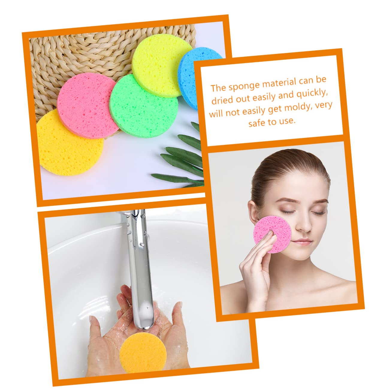 Mikinona 2 Set Di Spugne Per Il Trucco Spugne Per Il Viso Delicate E Morbide Per Estetisti Sicure E 50 Pezzi * 2